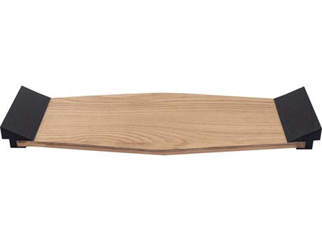Elk Home Facet Light Oak / Black Serving Tray