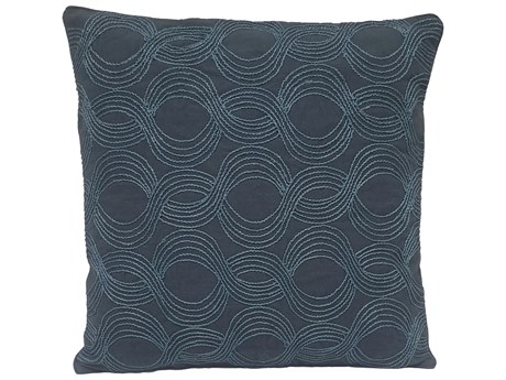 Elk Home Embroidered Wave Pillow