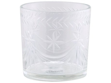 Elk Home Glass Ice Bucket with Star Cut