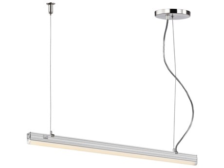 Elk Home Iris 1-Light Aluminum Gray Linear Island Pendant