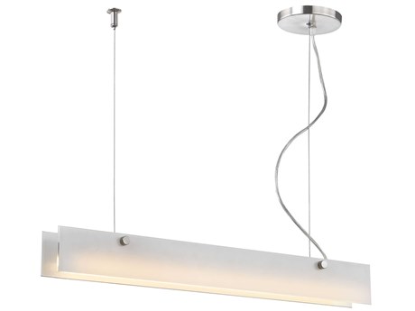 Elk Home Iris 1-Light Aluminum Silver Linear Island Pendant
