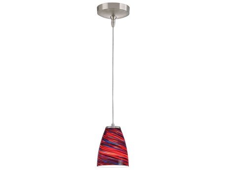 Elk Home Low Voltage 1-Light Red Twist Brown Mini Pendant
