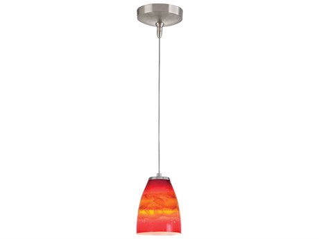 Elk Home Low Voltage 1-Light Vermillion Sunrise Brown Mini Pendant