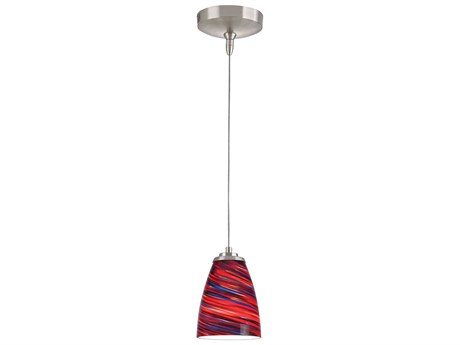 Elk Home Low Voltage 1-Light Red Twist Brown Mini Pendant