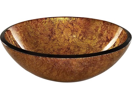 Elk Home Reflex Metallic Gold Round Vessel Sink