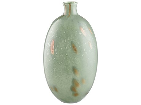 Elk Home Lexie Light Green / Gold Tall Vase