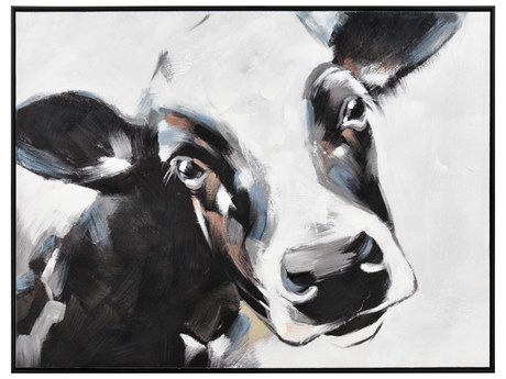 Elk Home Lucy the Cow Canvas Wall Art