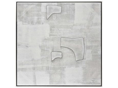 Elk Home Whiten-I Abstract Canvas Wall Art