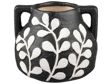 Elk Home Maria Black / White 7" Vase
