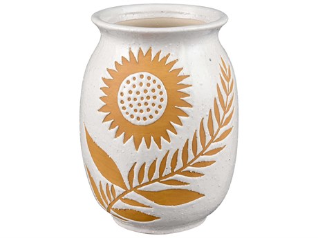 Elk Home Annie White / Sunshine Yellow Vase