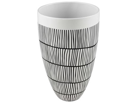 Elk Home Brent White / Black Vase