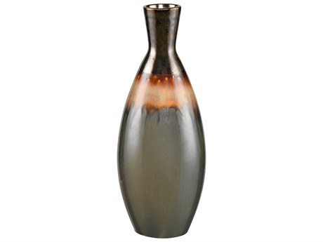 Elk Home Arne Brown Reactive 14" High Vase
