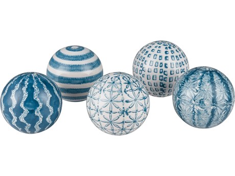 Elk Home Lilith Blue White Orbs (Set of 5)