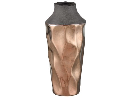 Elk Home Lewis Copper / Black 14" High Vase
