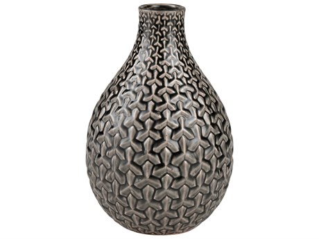 Elk Home Gibbs Gray / Black 12" High Vase