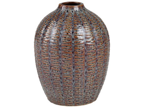 Elk Home Hawley Brown Reactive 10" High Vase