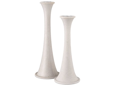 Elk Home Bonnie Alabaster Candle Holder Set of 2