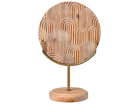 Elk Home Natural / Gold Lambert Carved Sculpture