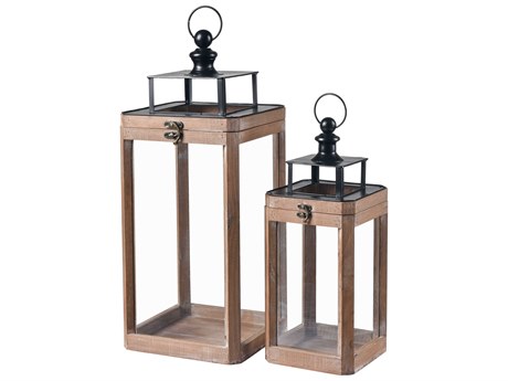 Elk Home Dowd Brown / Black Candle Holder Set of 2
