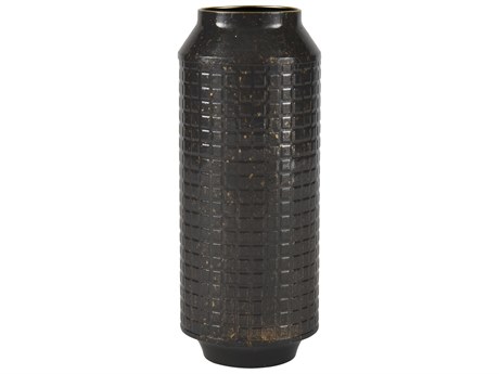 Elk Home Armil Black / Gold 16" High Vase