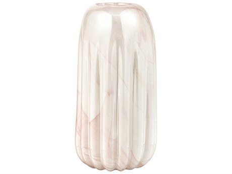 Elk Home Amplitude Marbled Pink 14" High Vase