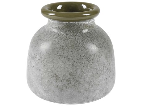 Elk Home Hollum Frosted Green 9" High Vase