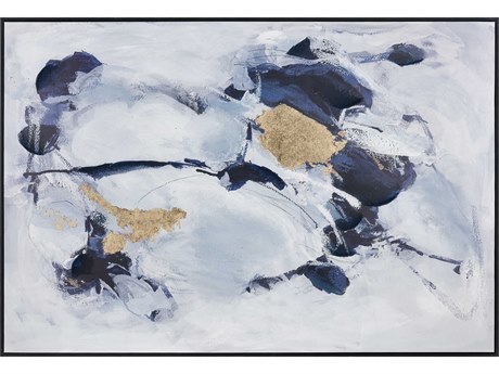 Elk Home Charge Abstract Framed Canvas Wall Art