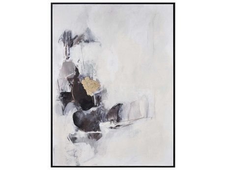 Elk Home Tempest-II Abstract Framed Canvas Wall Art