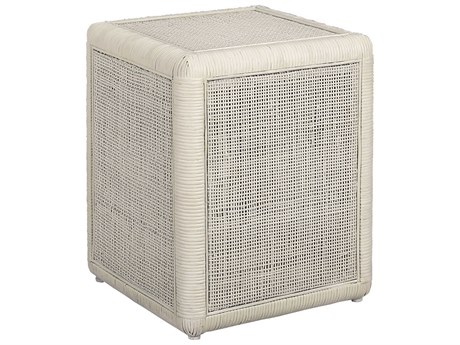 Elk Home Square Wicker Shoji White End Table
