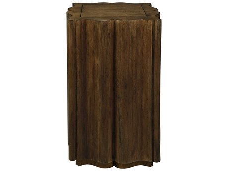 Elk Home Square Wood Harvest Brown End Table