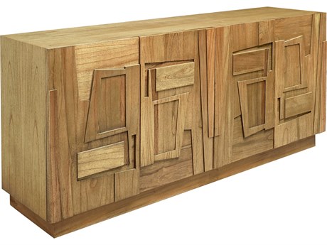 Elk Home 72" Mindi Wood Wheat Toast Credenza Sideboard