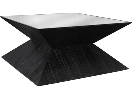 Elk Home Checkmate Square Glass Black Clear Coffee Table