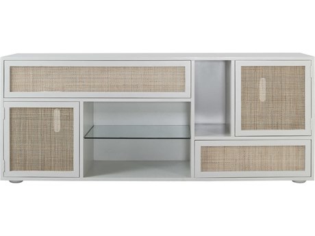 Elk Home 68" Rattan Shoji White Natural Credenza Sideboard