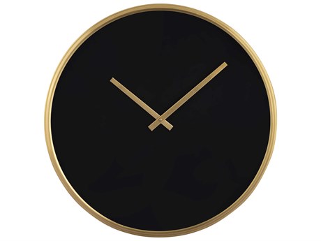 Elk Home Onyx Black / Gold Wall Clock