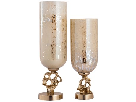 Elk Home Radner Antique Cream / Gold Candle Holder Set of 2