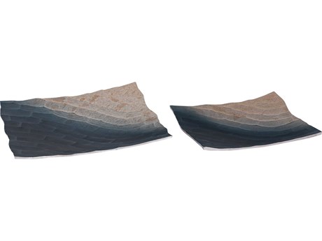 Elk Home Colin Bronze Ombre Serving Tray Set of 2