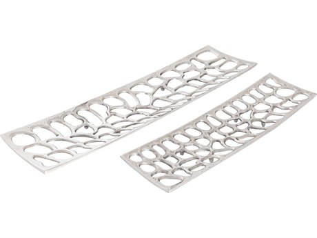 Elk Home Maro Nickel Serving Tray Set of 2