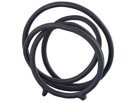 Elk Home Aged Black Jerry Loop Decorative Accent