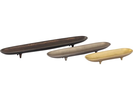 Elk Home Bosco Bronze Serving Trays Set of 3