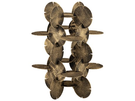 Elk Home Antique Brass Flint Sculpture