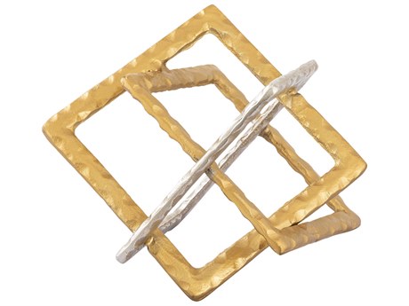 Elk Home Brass / Nickel Abstract Interlocking Sculpture