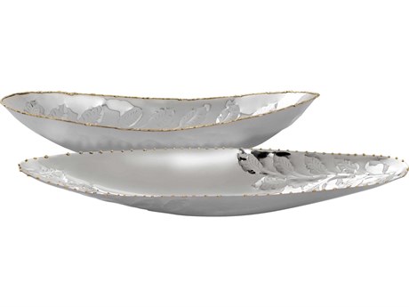 Elk Home Garza Silver / Gold Serving Tray Set of 2