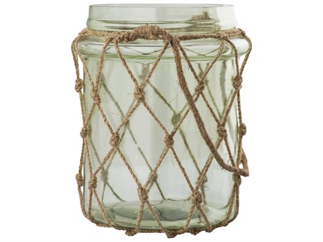 Elk Home Sea Garden Natural / Green 10" High Vase