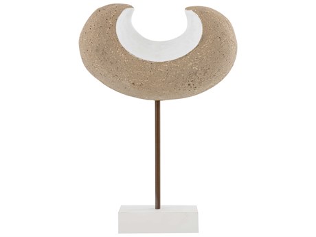 Elk Home Beige / White Don Object-I Sculpture