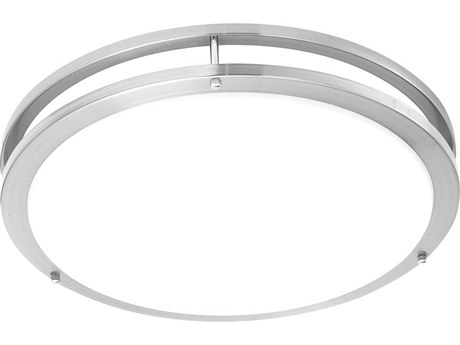 Elk Home Parallel 1-Light Brushed Nickel Round Flush Mount