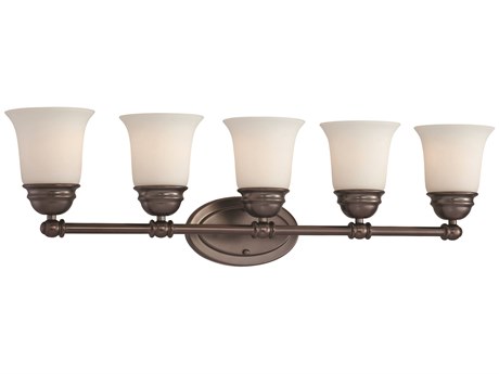 Elk Home Bella 5-Light Oiled Bronze Glass Vanity Light