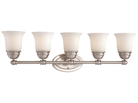 Elk Home Bella 5-Light Brushed Nickel Glass Vanity Light