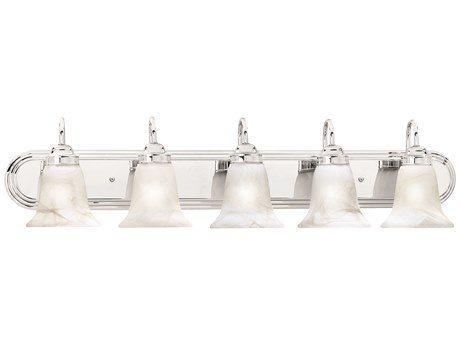 Elk Home Homestead 5-Light Chrome Glass Vanity Light