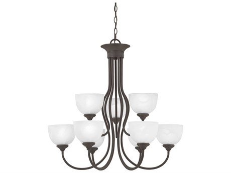 Elk Home Tahoe 9-Light Painted Bronze Dome Chandelier