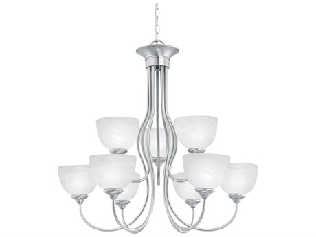 Elk Home Tahoe 9-Light Brushed Nickel Dome Chandelier